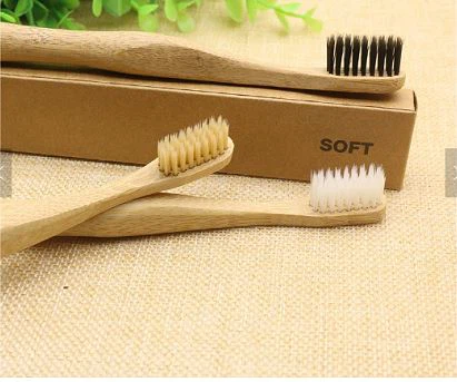 Natural Bamboo Toothbrush 4 Pack For Travel And Guest Toothbrush